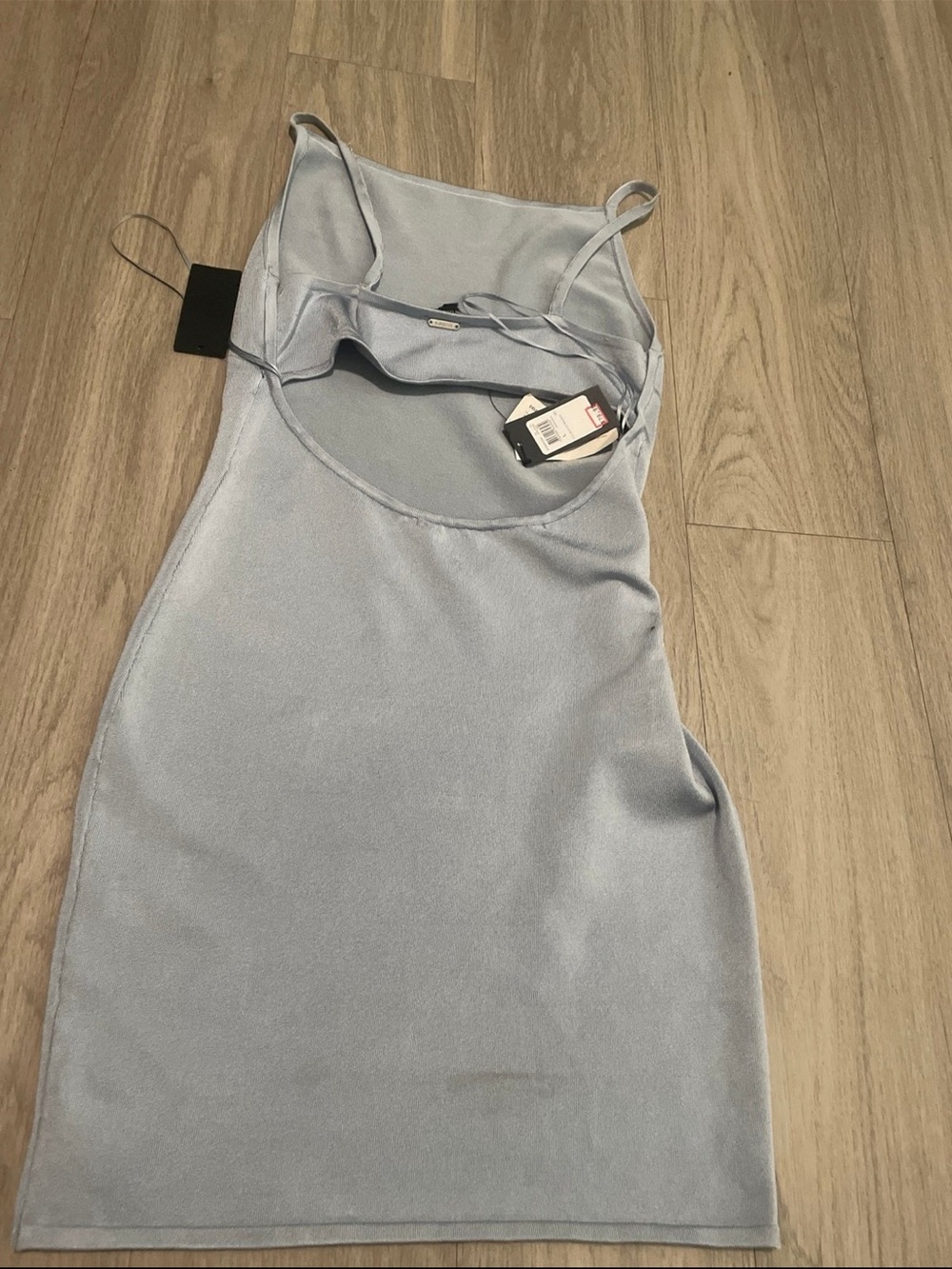 Guess Light Blue Midi bodycon Dress - Picture 2 of 3